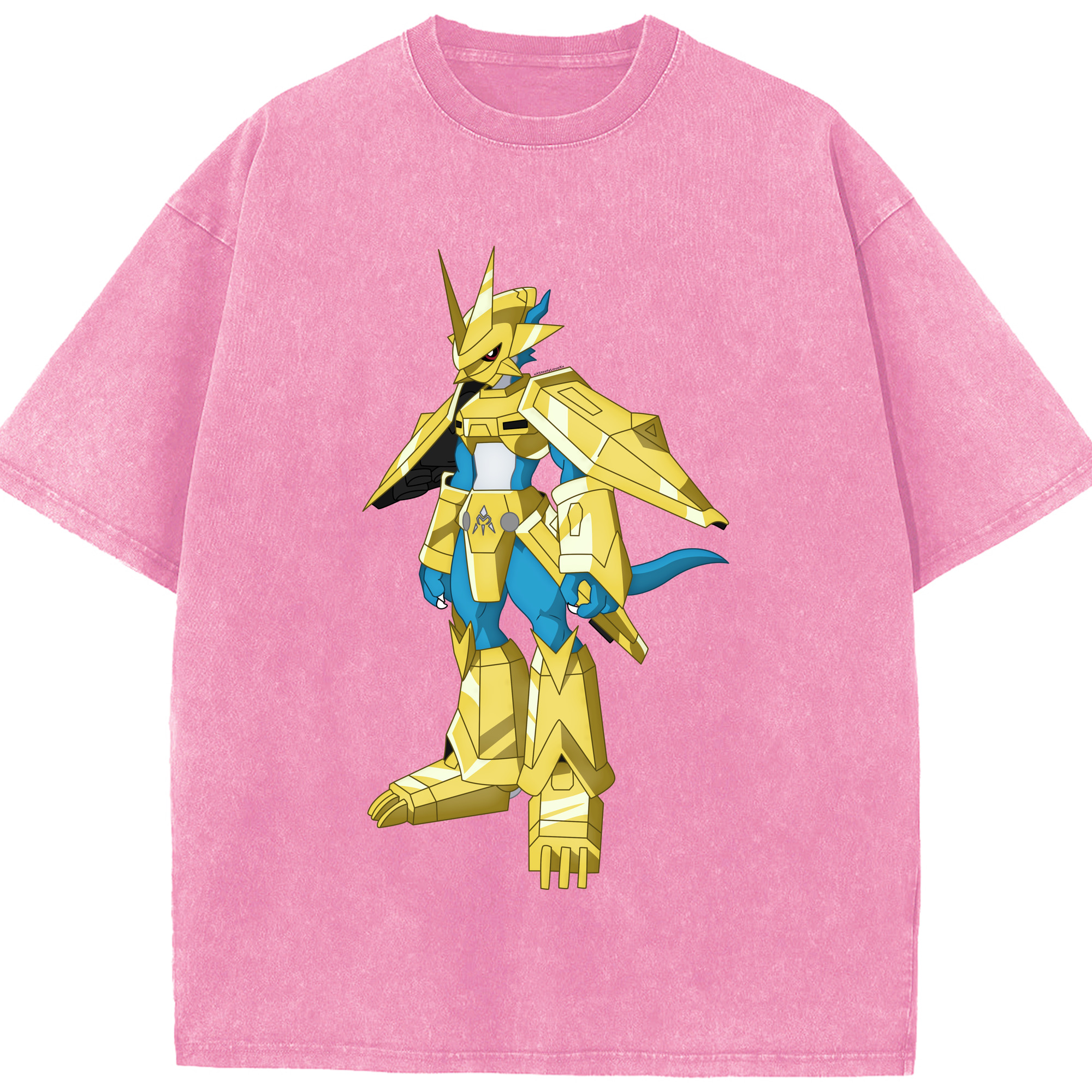 （画像用） Digimon デジタルモンスター/デジモン 綿100% ヴィンテージ風 半袖Tシャツ（フロントプリント）